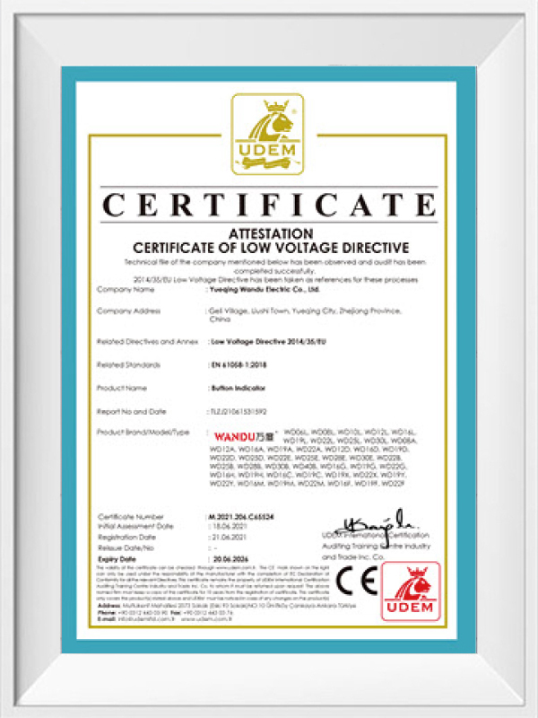WDELE CE Electromagnetic Compatibility conformity certificate scan